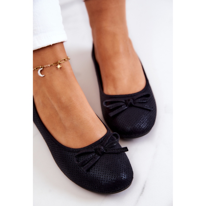 Klassiset naisten balerinat, profiloitu pohjallinen, musta Fimme 1