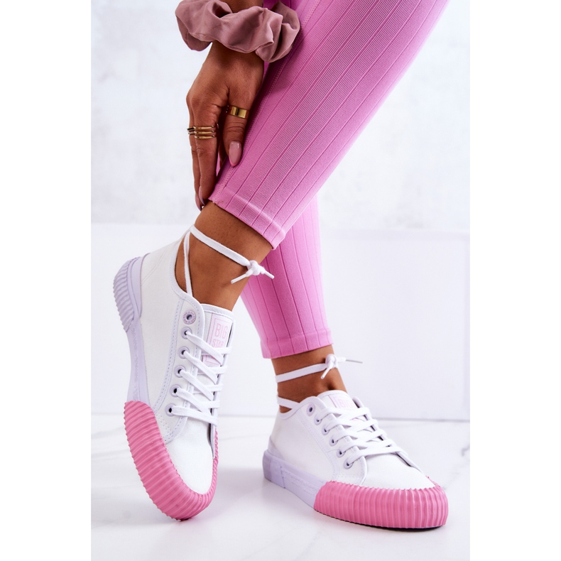 Materiaali Tennarit Big Star JJ274111 Valkoiset tennarit valkoinen 2