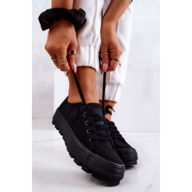 Naisten tennarit Big Star JJ274489 mustalla alustalla 1