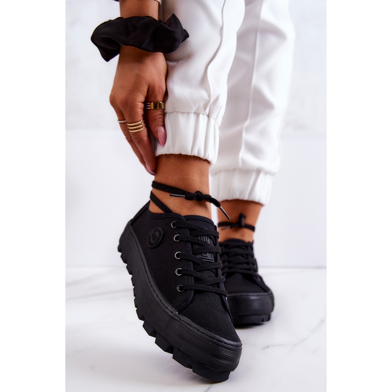 Naisten tennarit Big Star JJ274489 mustalla alustalla 2