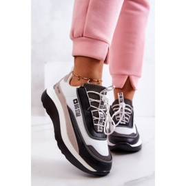 Urheilukengät Tennarit Big Star JJ274998 Valkoinen ja musta beige harmaa 2