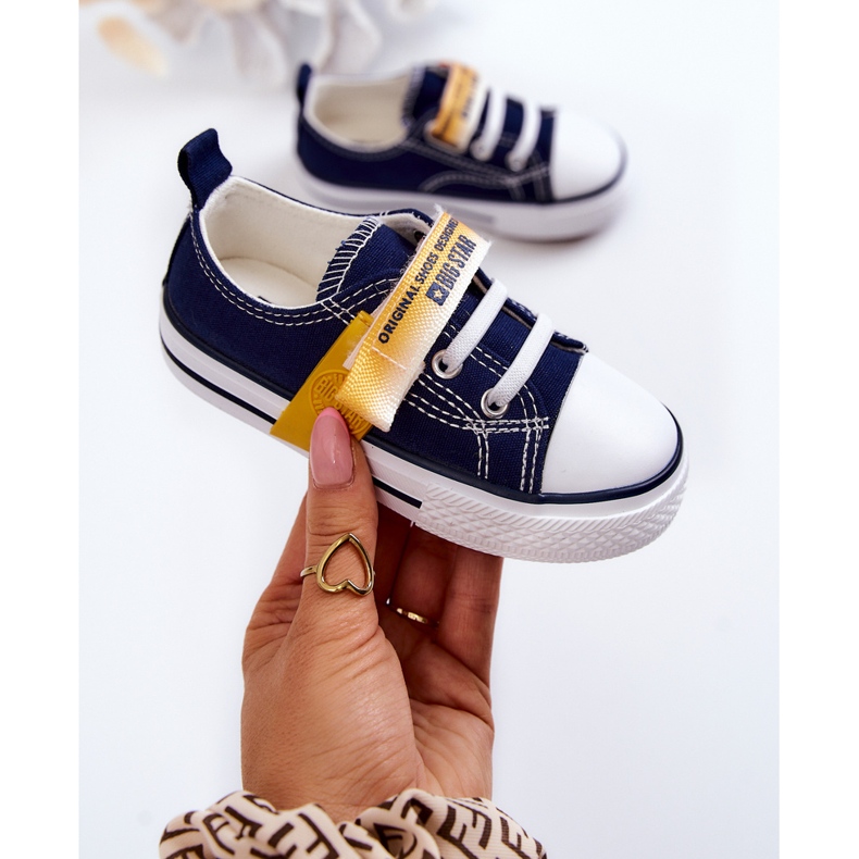 Lasten matalat tennarit Big Star JJ374077 laivastonsininen 1