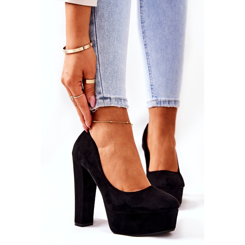 WS1 Mokkanahkapumput mustalla Bemiso-alustalla 1