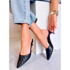 Tikatut korkkarit Gloria Black musta 1