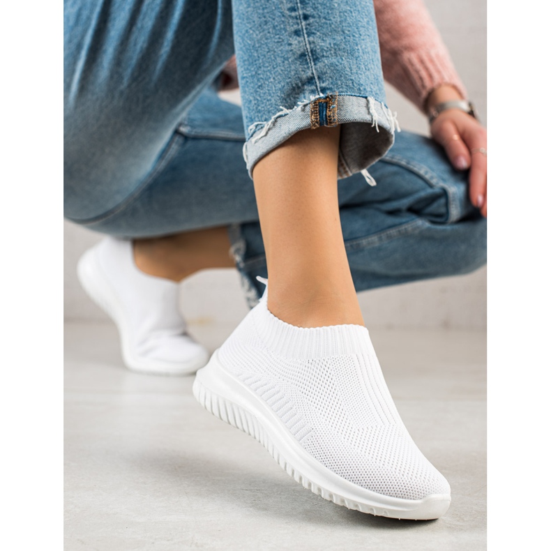 TRENDI Mukavat Slip-On-kengät valkoinen 2