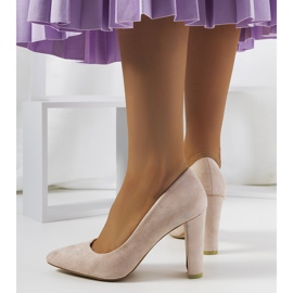 Beiget pumput Ortizin postissa harmaa 2