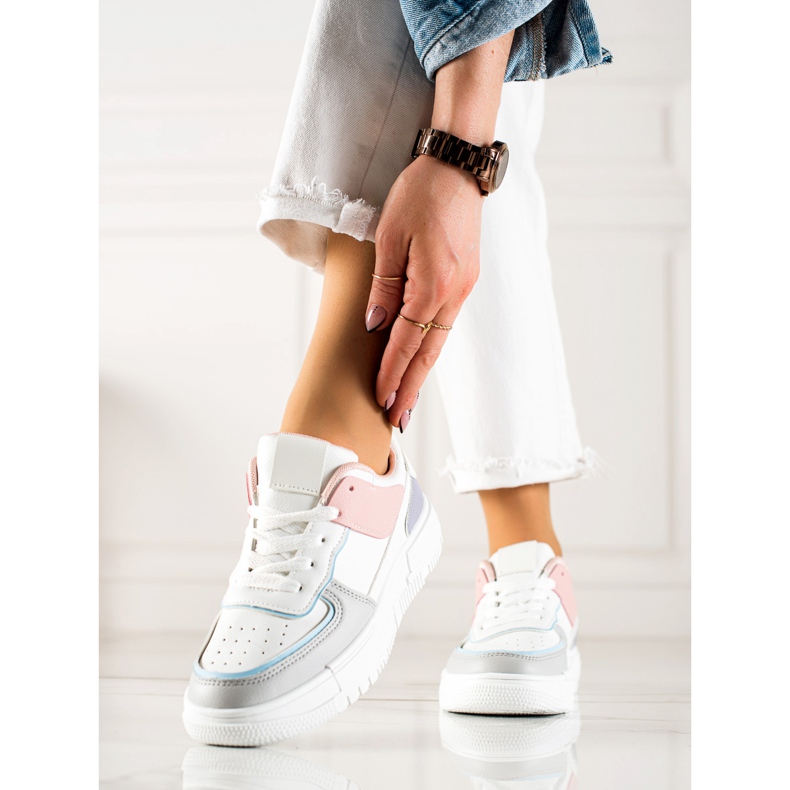 TRENDI Tennarit alustalla valkoinen monivärinen 1