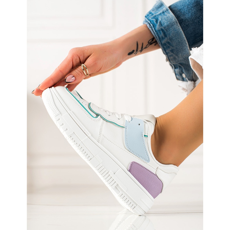 TRENDI Tennarit alustalla valkoinen monivärinen 1