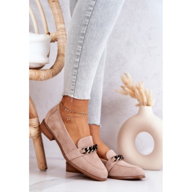 Vinceza Yasmin Beige mokkanahka Brogues Loafers 2