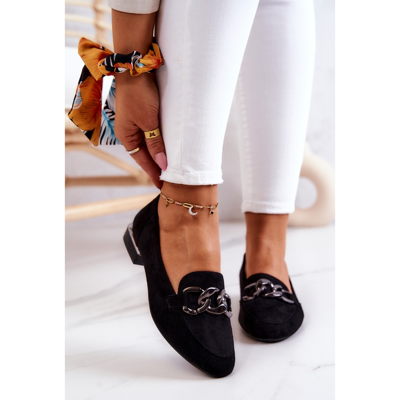 Suede Loafers Sergio Leone MK739 musta 2