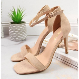 Sandaalit korkokenällä Vinceza W JAN81B beige 2