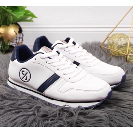 Cross Jeans W JJ2R4021C valkoiset urheilukengät valkoinen tummansininen 2