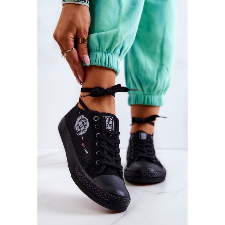 Naisten tennarit Big Star JJ274A256 Mustat tennarit 1