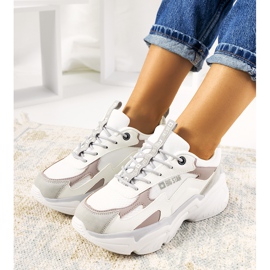 Valkoiset lenkkarit Big Star HH274255 beige valkoinen 1