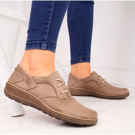 Mukavuus nahkakengät Helios 715 beige 2