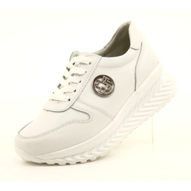 Naisten urheilukengät sidottu Filippo DP3547 / 22 WH Valkoinen hopea 4