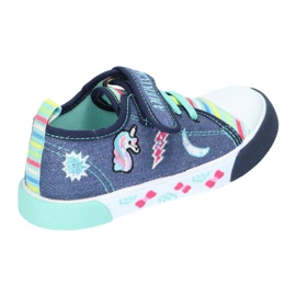 American Club Velcro Boys Sneakers American Ten14/22 Farku -nahkainen insertti sininen 4