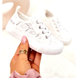 Harjakattoiset tennarit Big Star JJ374134 Valkoiset valkoinen 2