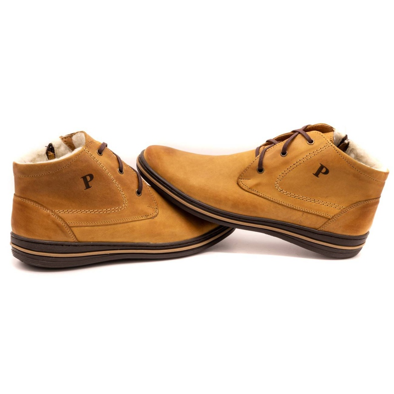 Polbut 339 punaiset kengät miehille ruskea oranssi 5