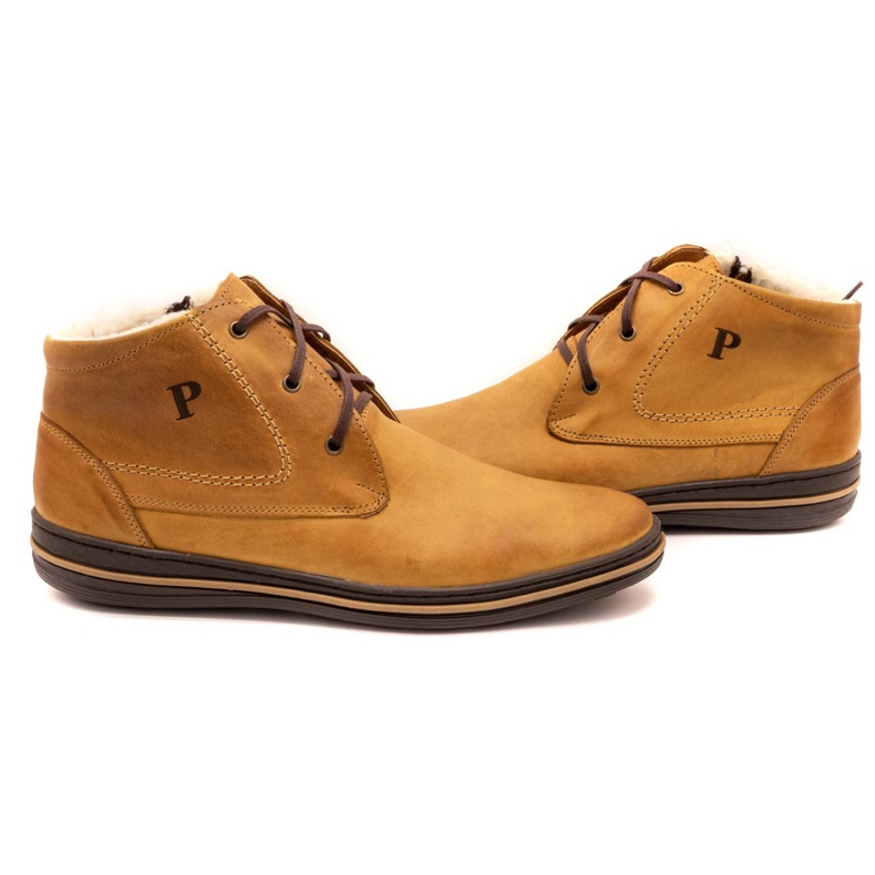 Polbut 339 punaiset kengät miehille ruskea oranssi 4