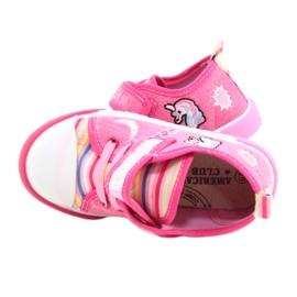 American Club Velcro -lenkkarit American Ten17/22 vaaleanpunainen nahka 6