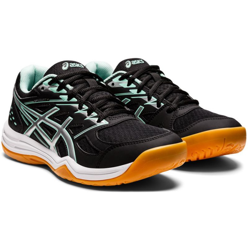 Asics Upcourt 4 W 1072A055 013 lentopallokengät musta musta 1