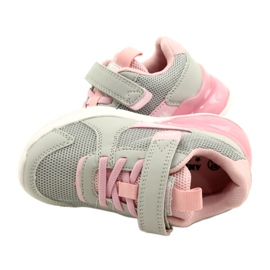 Urheilutyttöjen American Club ES72/22, harmaa ja pinkki 4