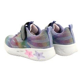 American Club ADI-urheilukengät LED hehkuva tarranauha ES87 / 22 violetti 5