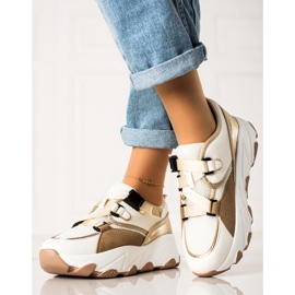 W. Potocki Tennarit Potocki-soljella beige valkoinen kultainen 2