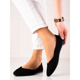 VINCEZA raidalliset ballerinat musta 2