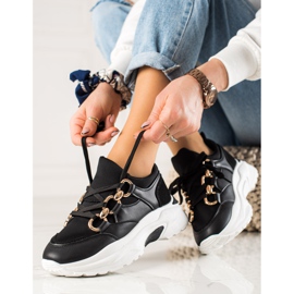 TRENDI Muodikkaat lenkkarit musta 2