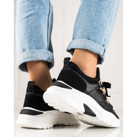 TRENDI Muodikkaat lenkkarit musta 1