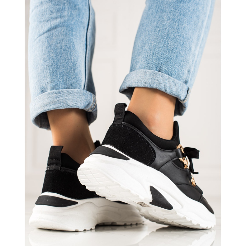 TRENDI Muodikkaat lenkkarit musta 1