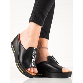 VINCEZA Wedge -sandaalit musta 2