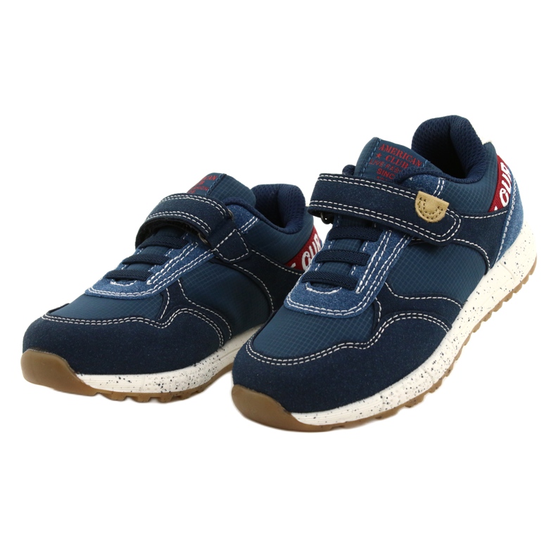 American Club Amerikkalaiset ADI-urheilukengät Velcro ES86 / 22 Navy sininen 3