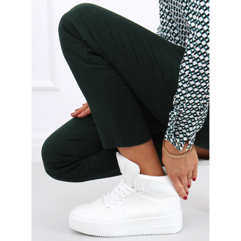 Rocha White -korkeat lenkkarit valkoinen 1