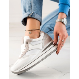 TRENDI Harmaa Sneaks On The Platform valkoinen 1