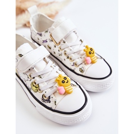 Vinceza Lasten tennarit, joissa tarrapainatus, valkoinen pitsi 2