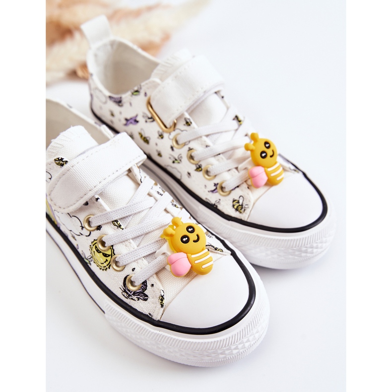 Vinceza Lasten tennarit, joissa tarrapainatus, valkoinen pitsi 2