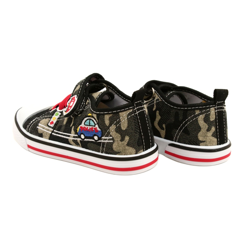 American Club Amerikkalaiset lenkkarit lasten kengät nahka sisäosa TEN54 / 22 Moro beige musta 5