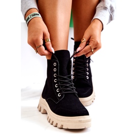 PS1 Suede Boots Tied Black Hurricane musta 1