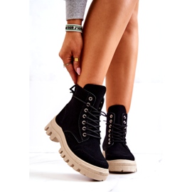 PS1 Suede Boots Tied Black Hurricane musta 2