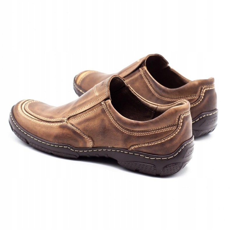 Joker Miesten nahkakenkä 213 ruskea 4