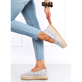 Alice Grey Lace Espadrilles harmaa 1