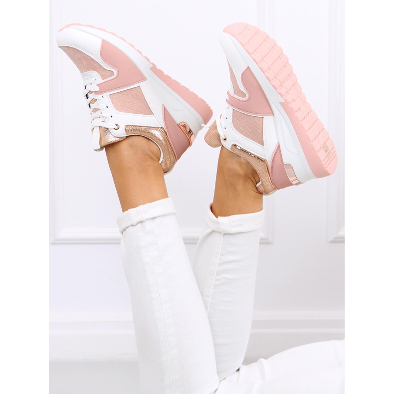 Adan Pink wedge -urheilukengät vaaleanpunainen monivärinen 1