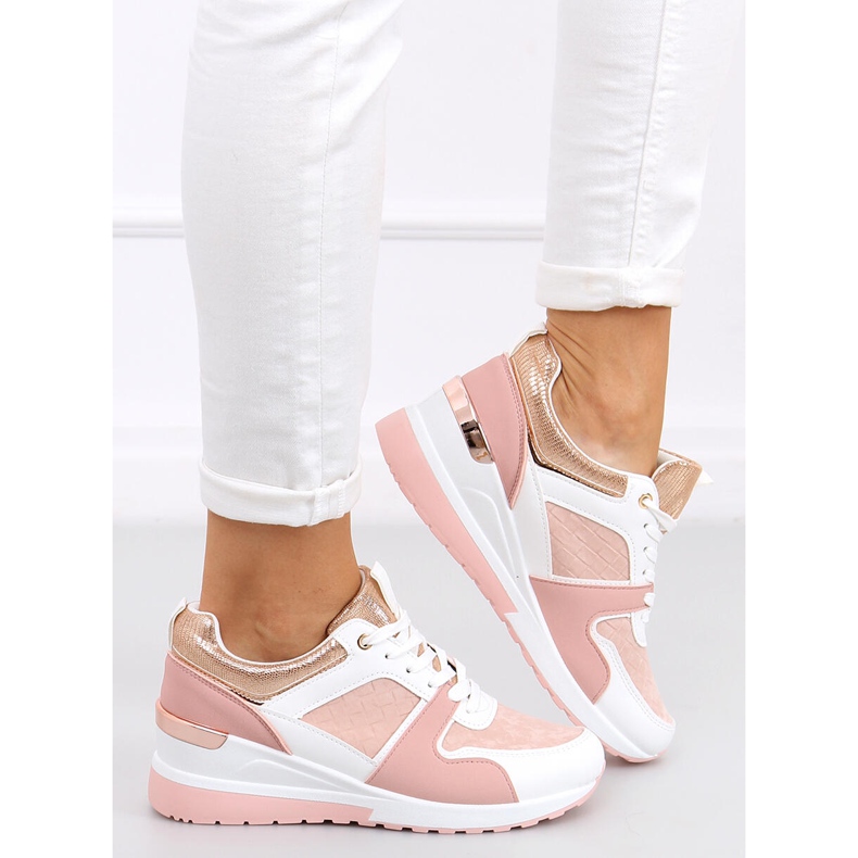 Adan Pink wedge -urheilukengät vaaleanpunainen monivärinen 2