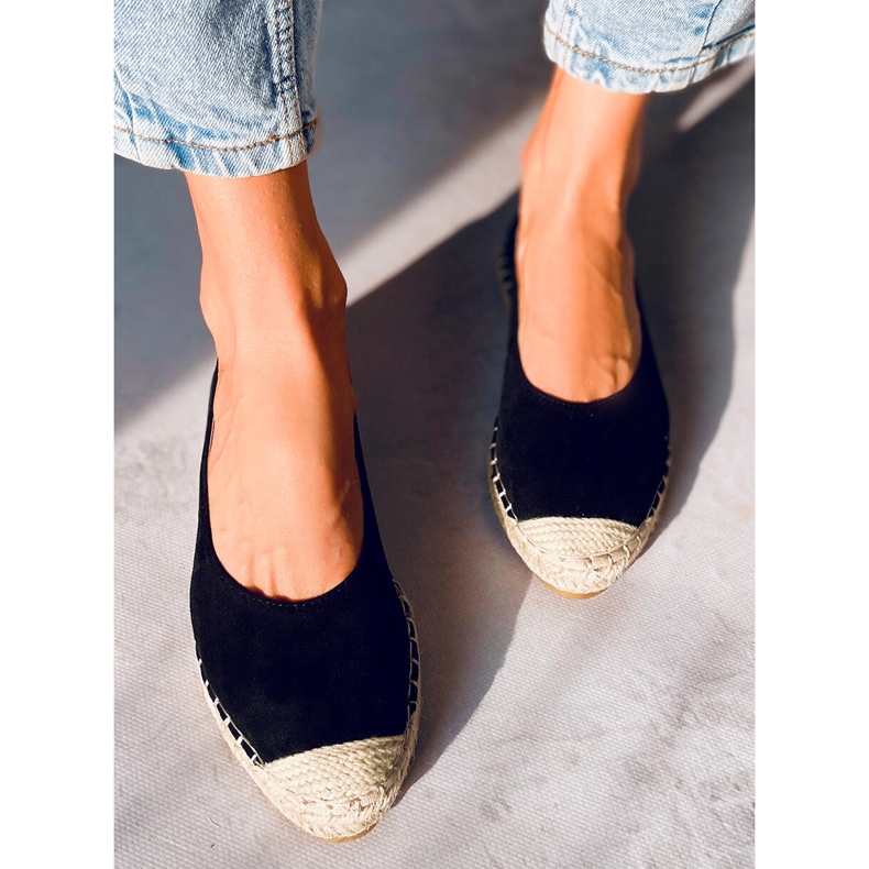 Camino Black naisten espadrillit musta 1