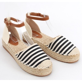 Gema Mustaraidalliset espadrillit beige 1