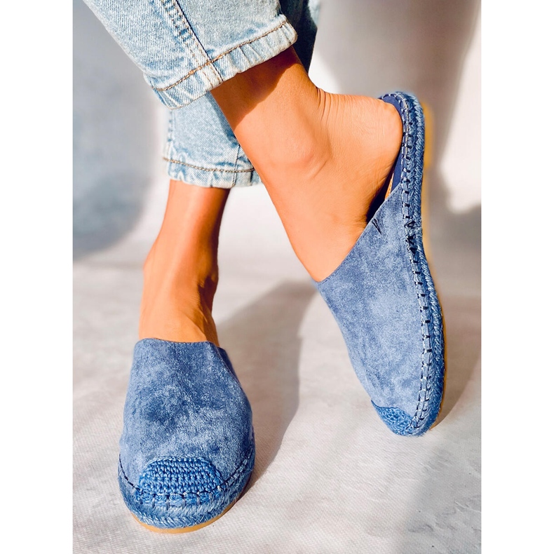 Täysväriset espadrillit Marina Blue sininen 1