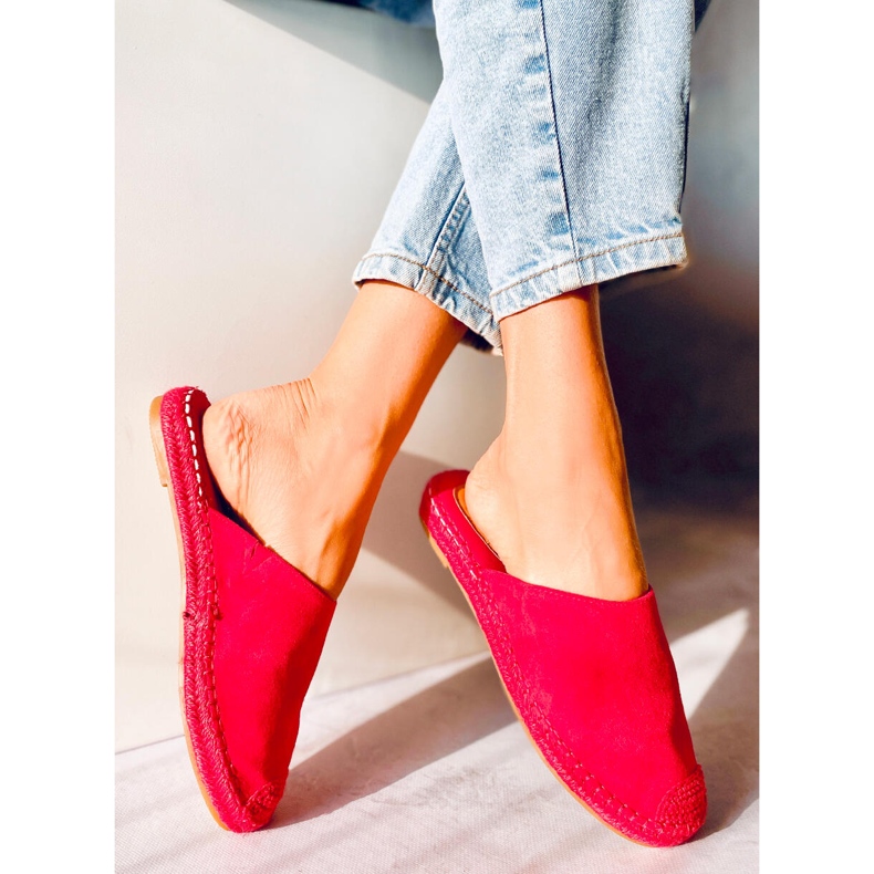 Täysväriset espadrillit Marina Red punainen 1